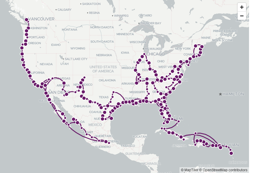 Eagle Gamma Travel Map, Year Nine